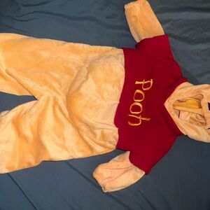 Disney Pooh Kids One Piece - Red and Gold